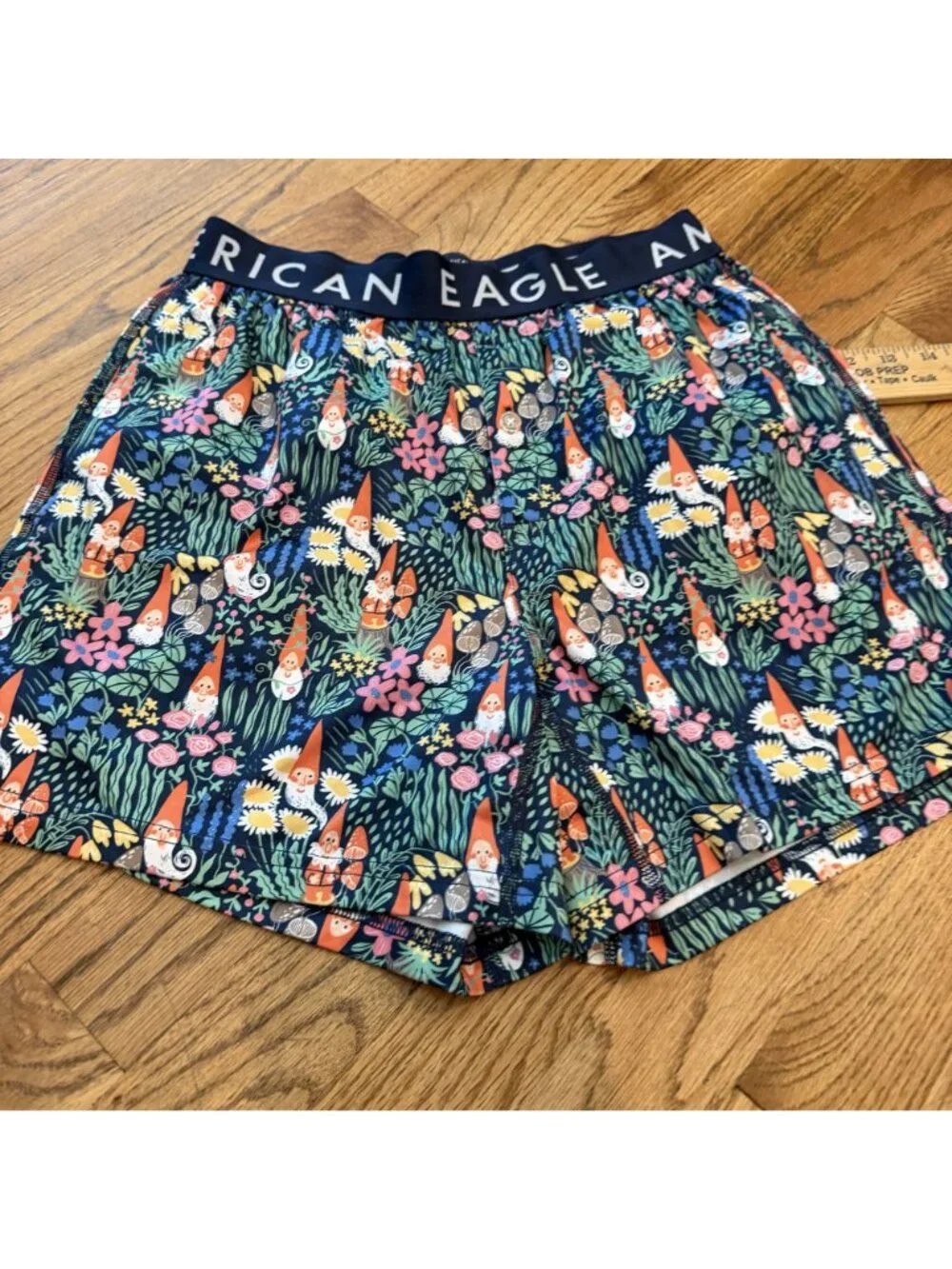 American Eagle Mens Knome Boxer Sleep Shorts XS 26-28